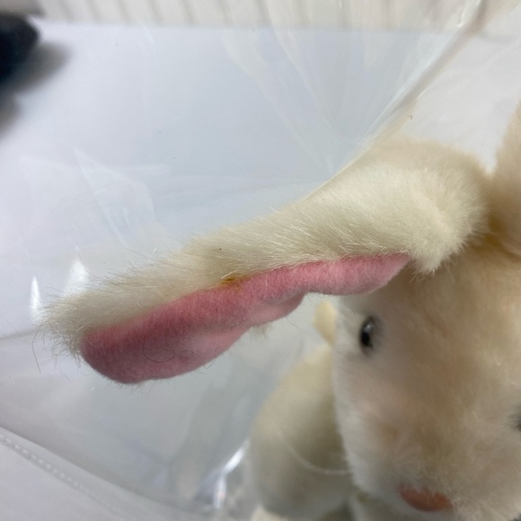 Vintage 1983 Dakine White and Pink Plush Bunny Easter Bunny Toy Stuffed Animal - Picture 13 of 14